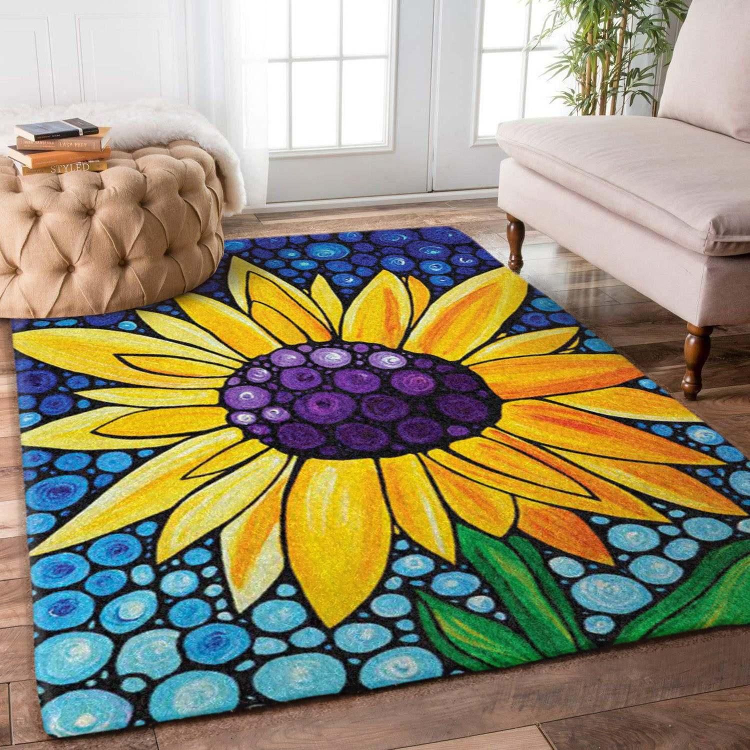 Sunflower Rug - Indoor Outdoor Rugs