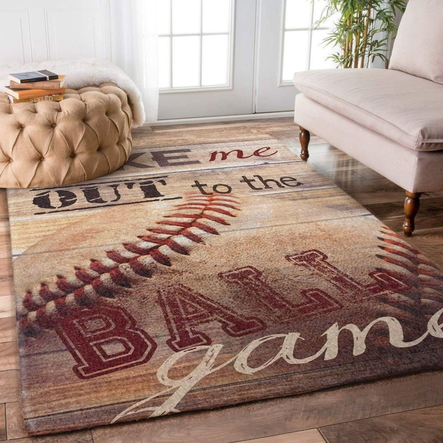 Baseball Rug - Indoor Outdoor Rugs