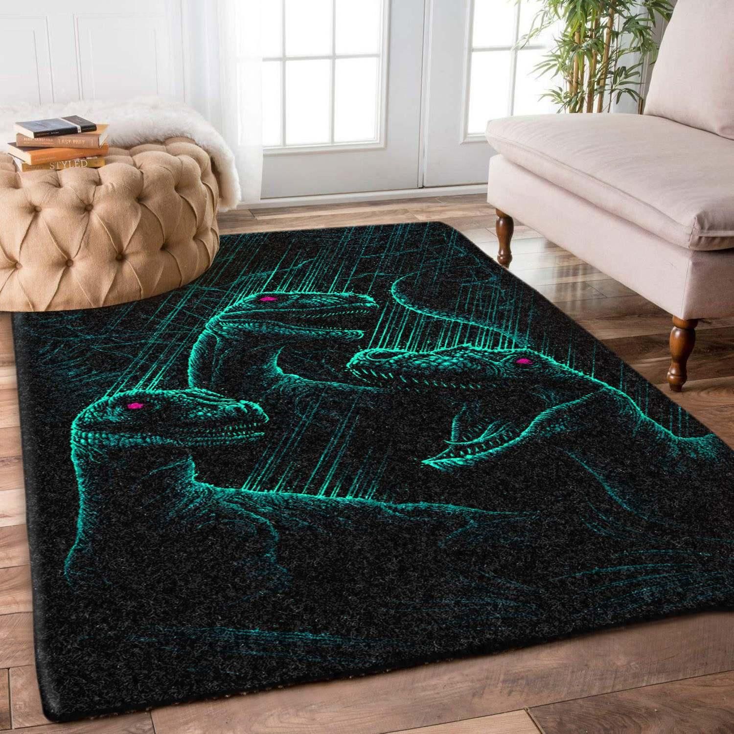 Dinosaurs Rug - Indoor Outdoor Rugs