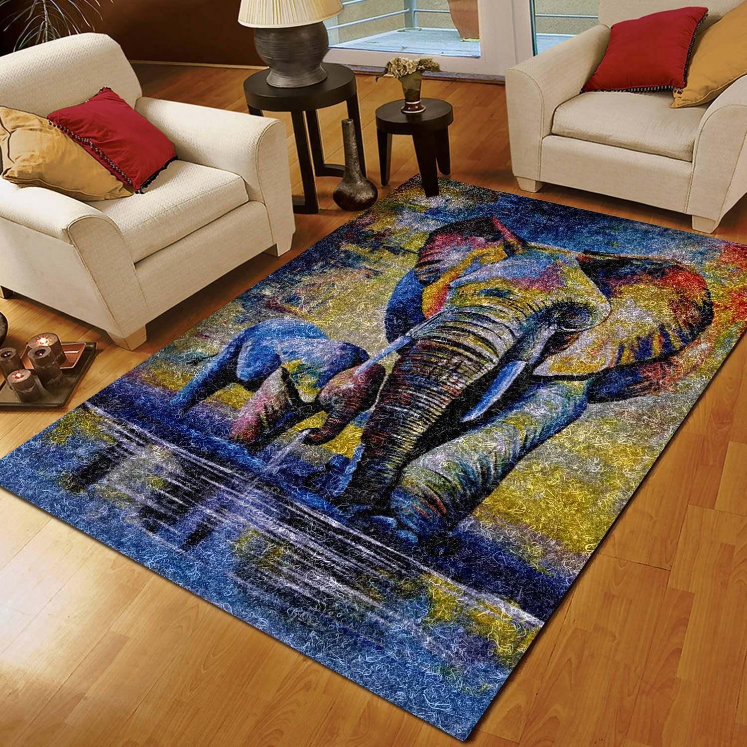 Elephant Rug - Indoor Outdoor Rugs