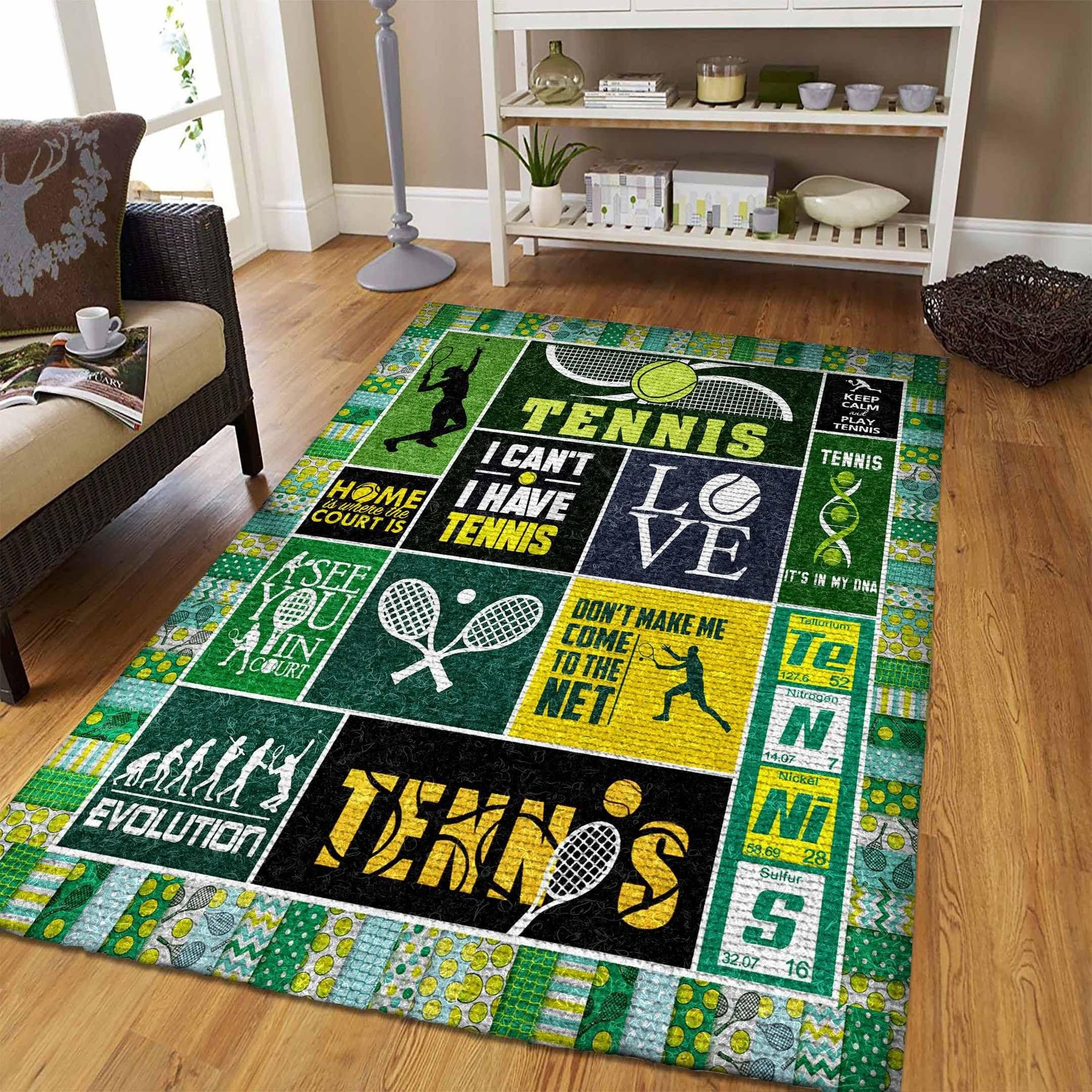 Tennis Rug - Indoor Outdoor Rugs