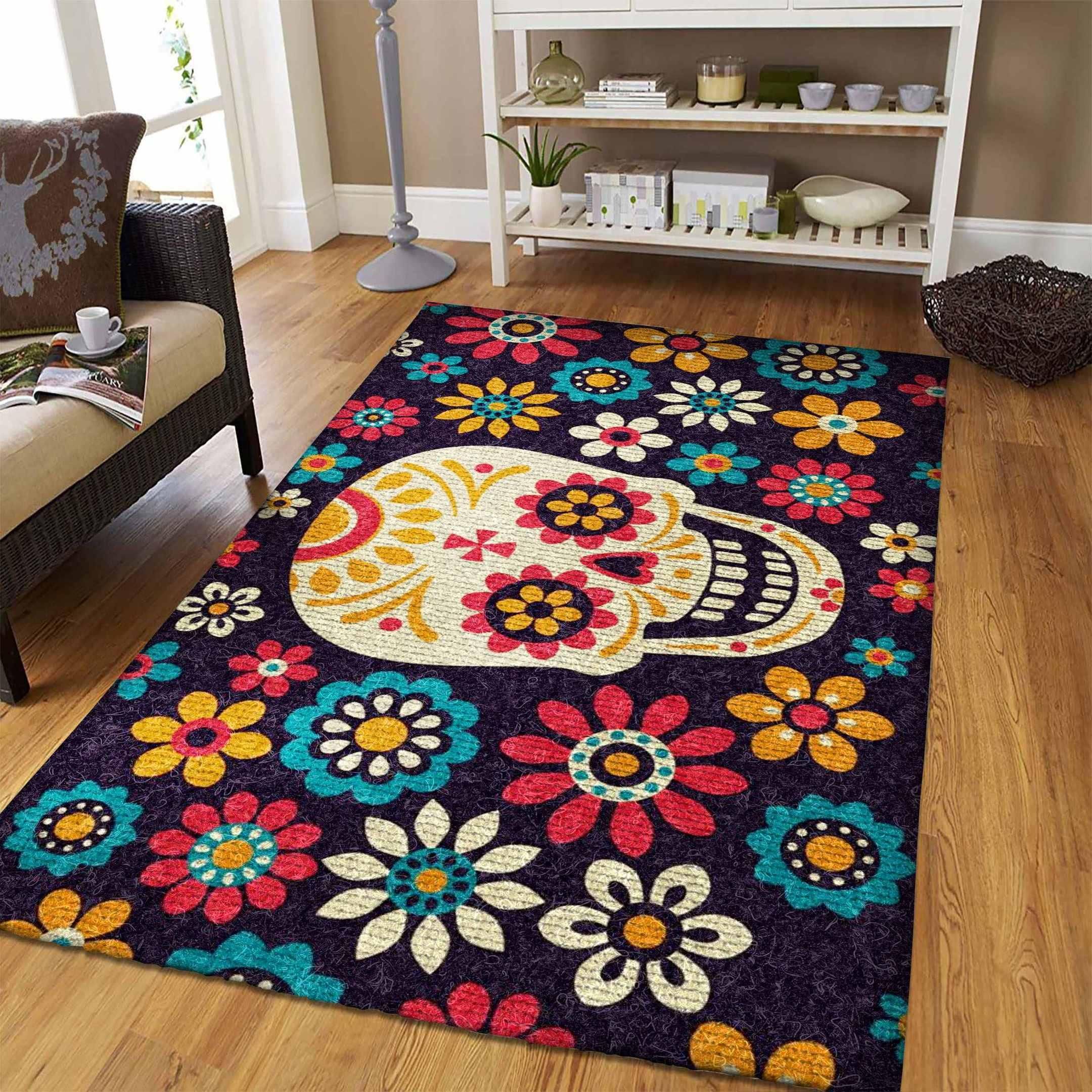 Skull Rug - Indoor Outdoor Rugs