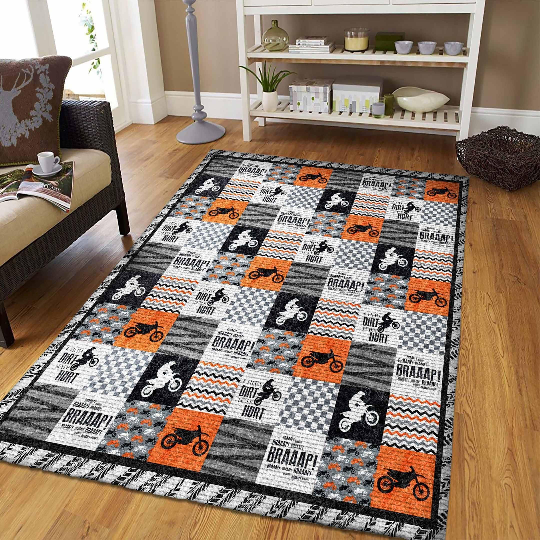 Motocross Rug - Indoor Outdoor Rugs