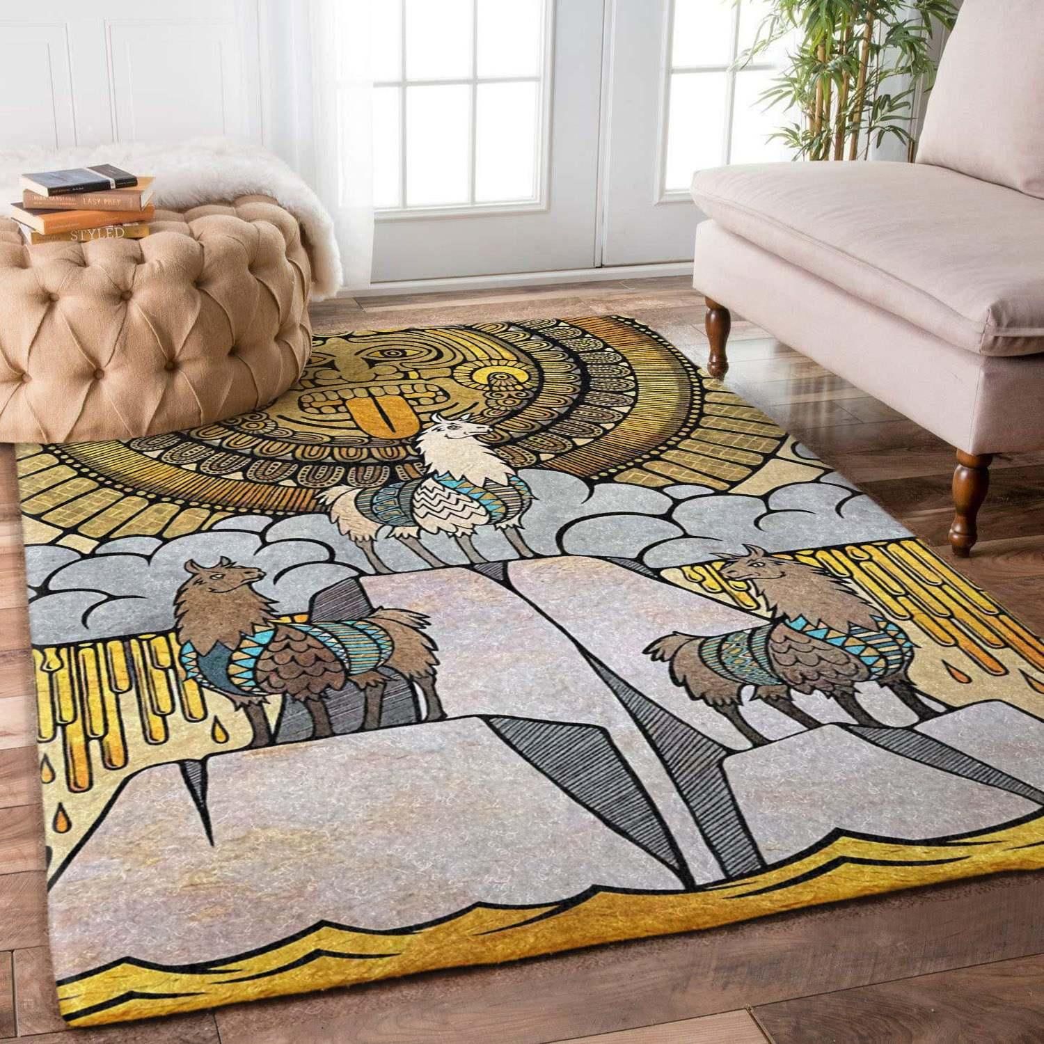 Llamas Rug - Indoor Outdoor Rugs