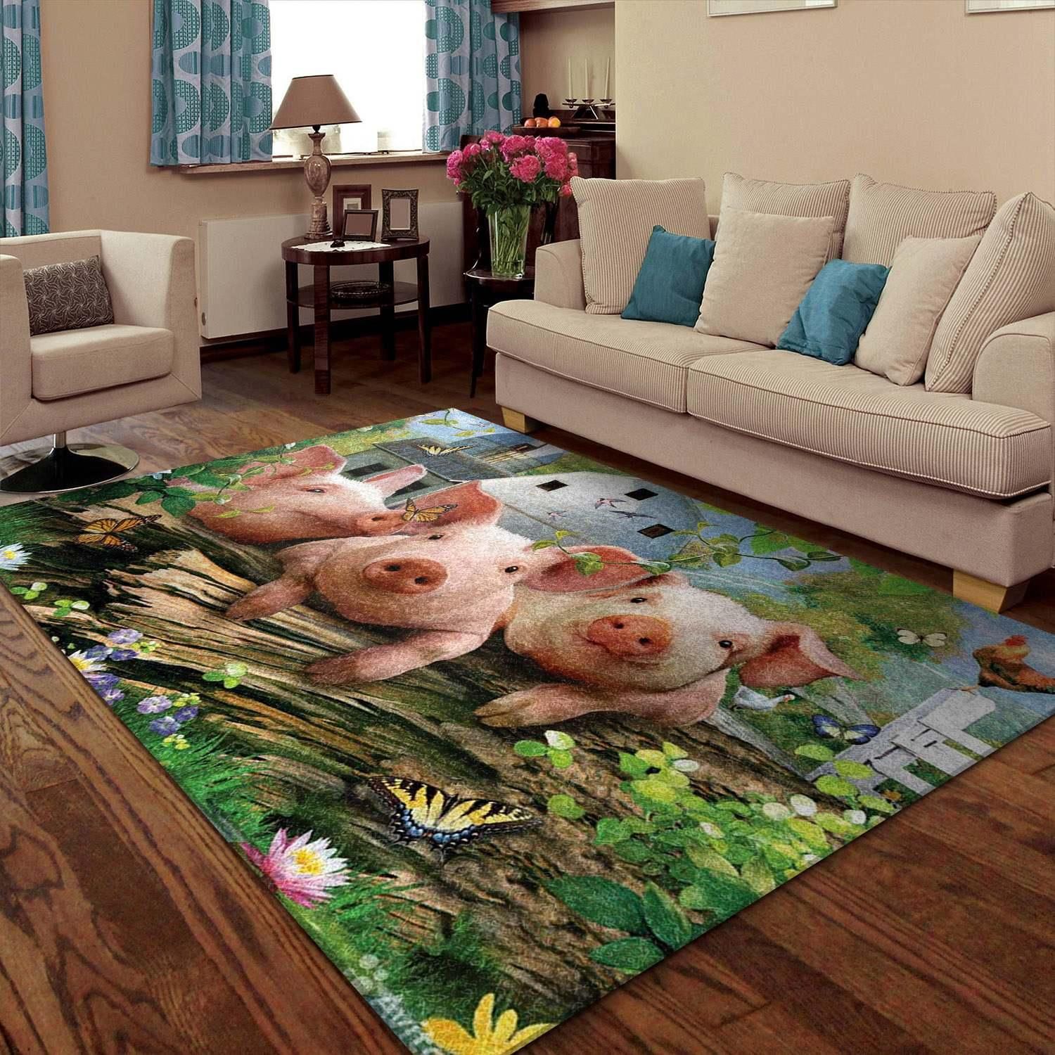 Pig Rug - Indoor Outdoor Rugs