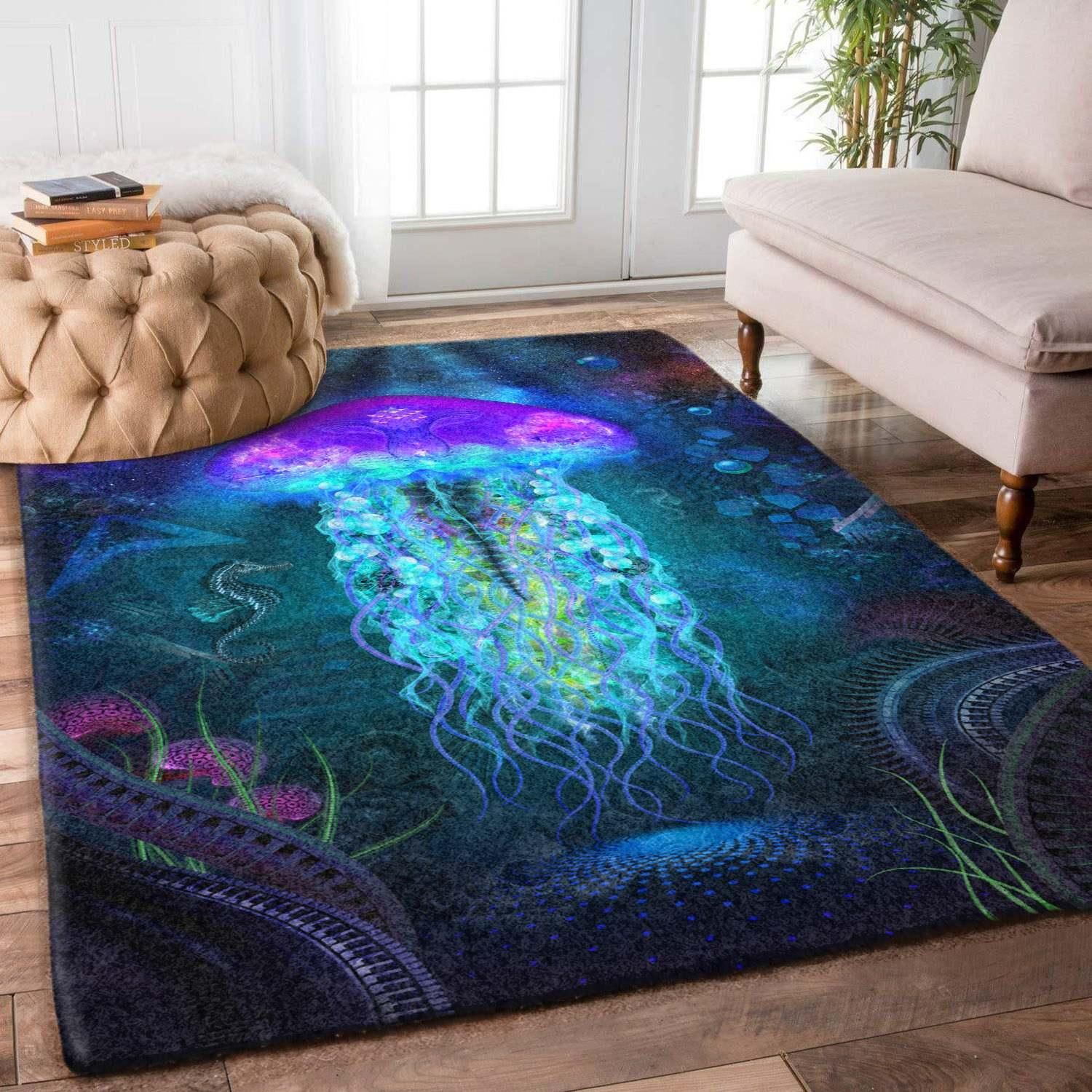 Jellyfish Rug - Indoor Outdoor Rugs