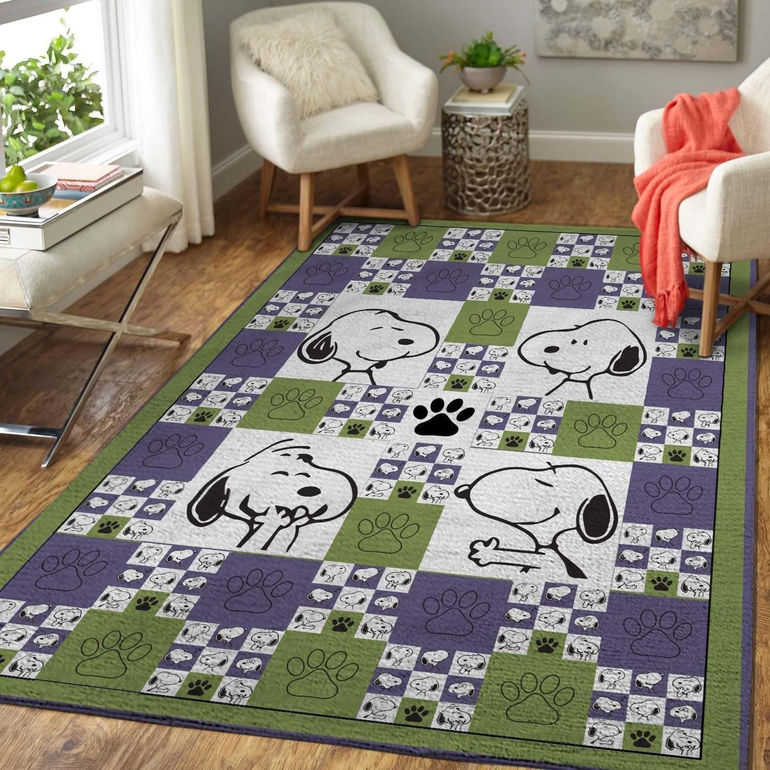 Snoopy Area Rug - Indoor Outdoor Rugs