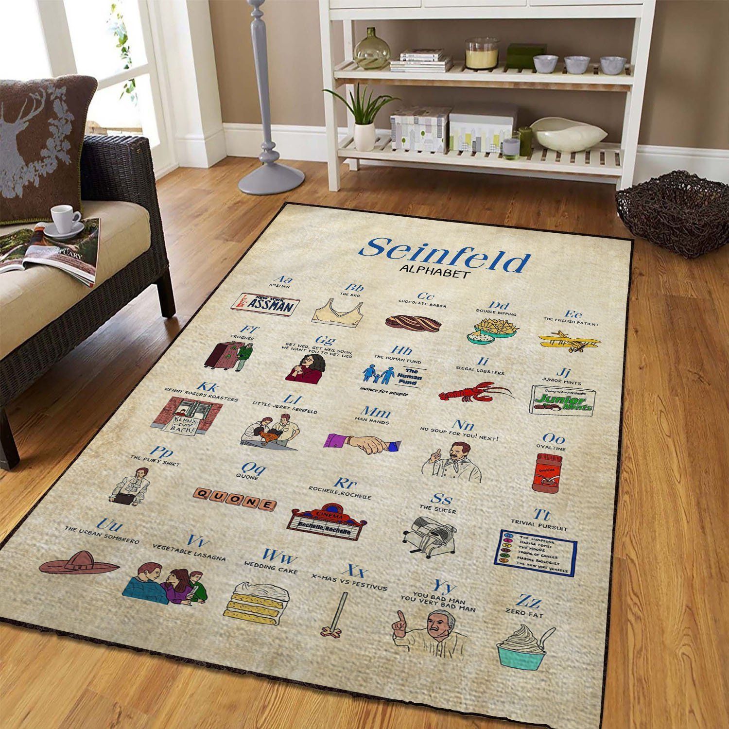 Seinfeld Area Rug - Indoor Outdoor Rugs