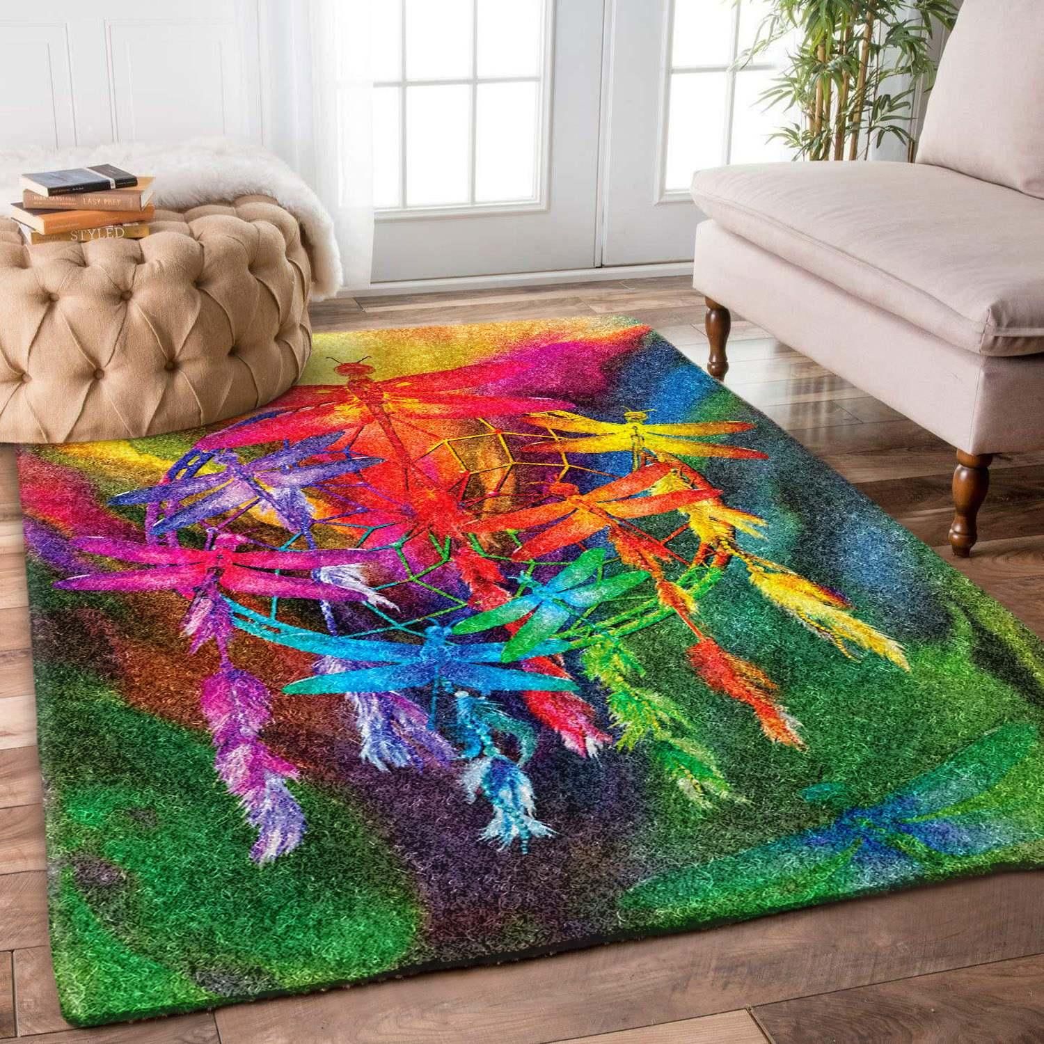 Dragonfly Rug - Indoor Outdoor Rugs