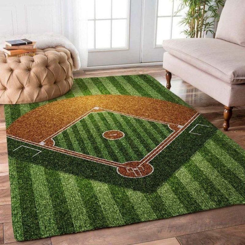 Baseball Rug - Indoor Outdoor Rugs