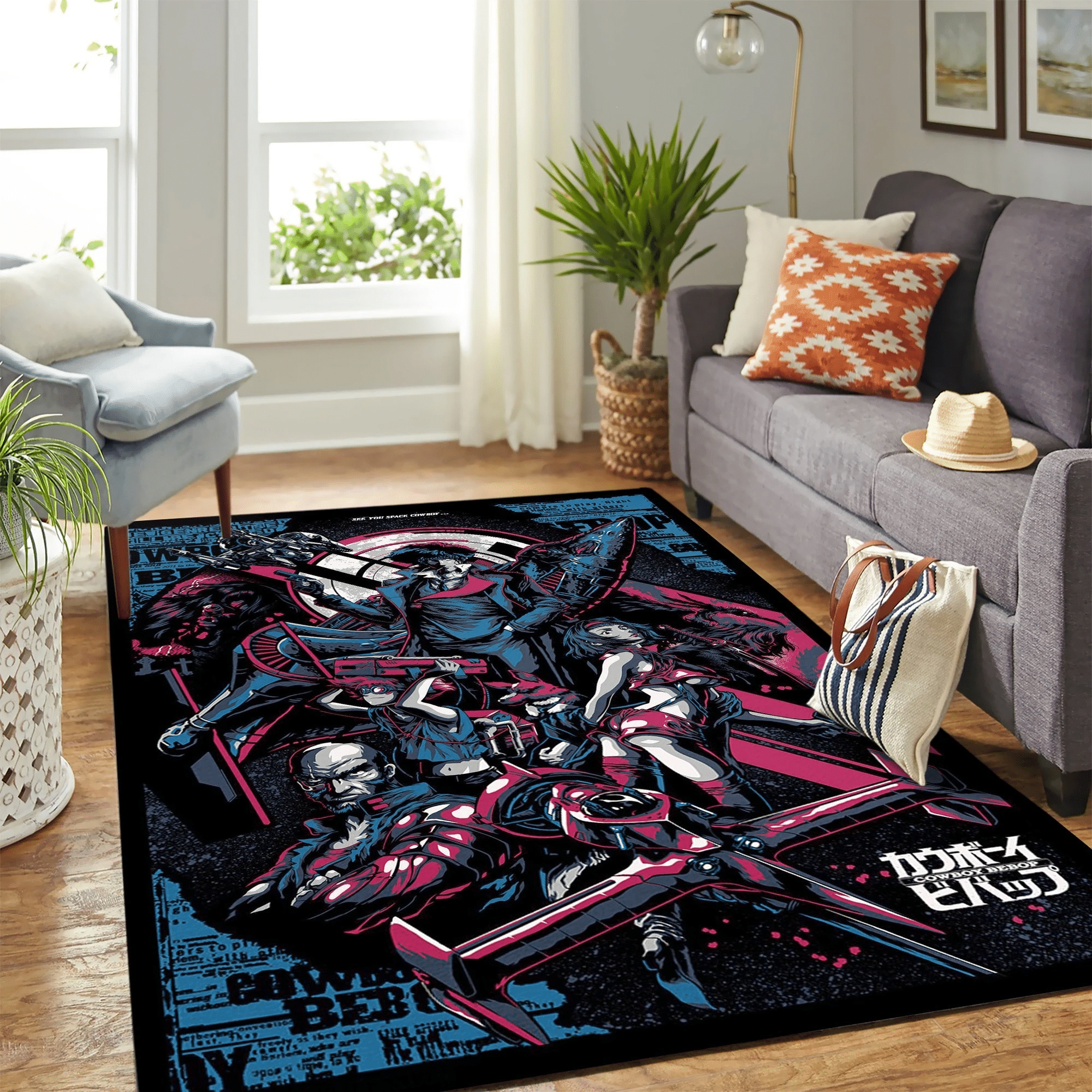 Cowboy Bebop Carpet Floor Area Rug – Indoor Outdoor Rugs