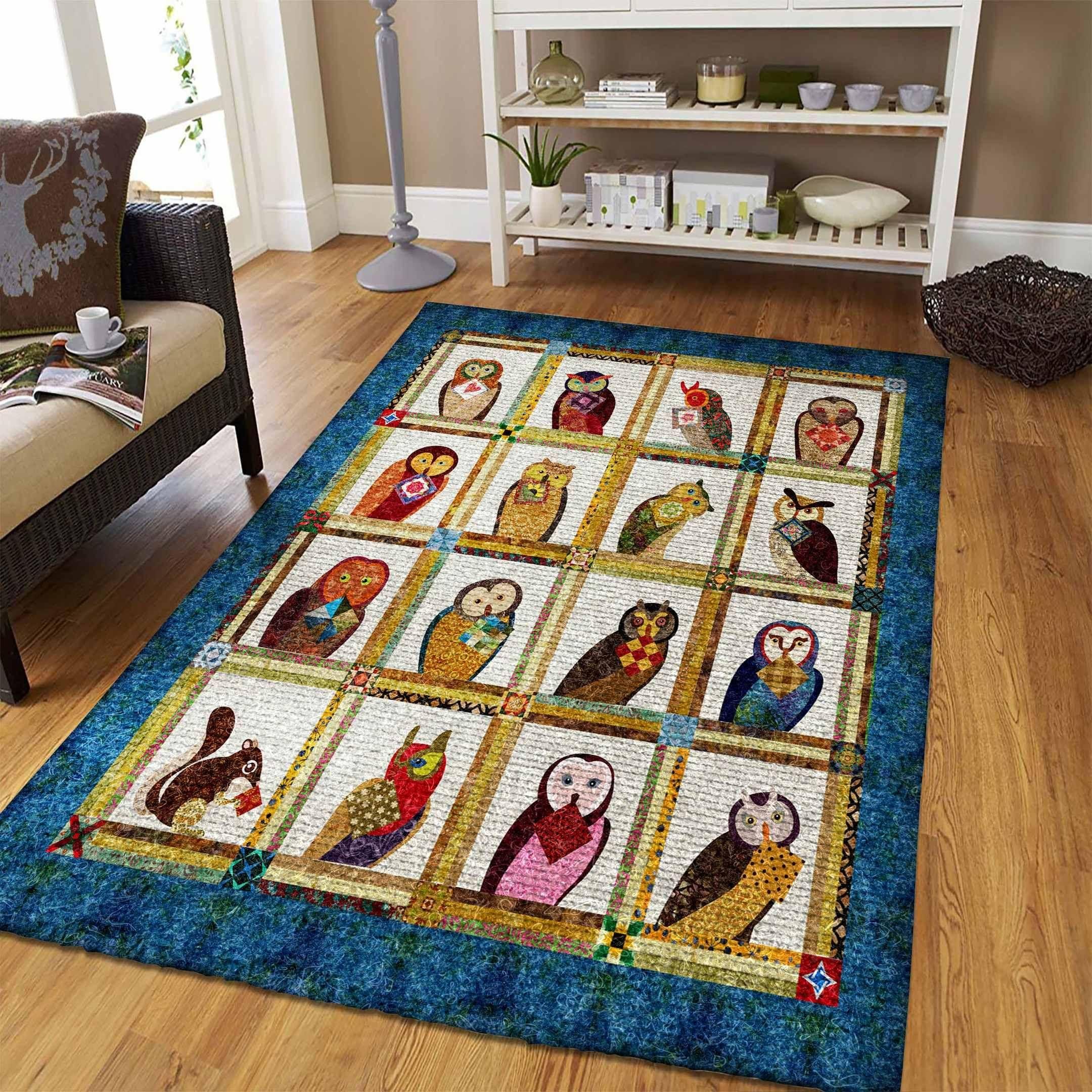 Owl Rug - Indoor Outdoor Rugs