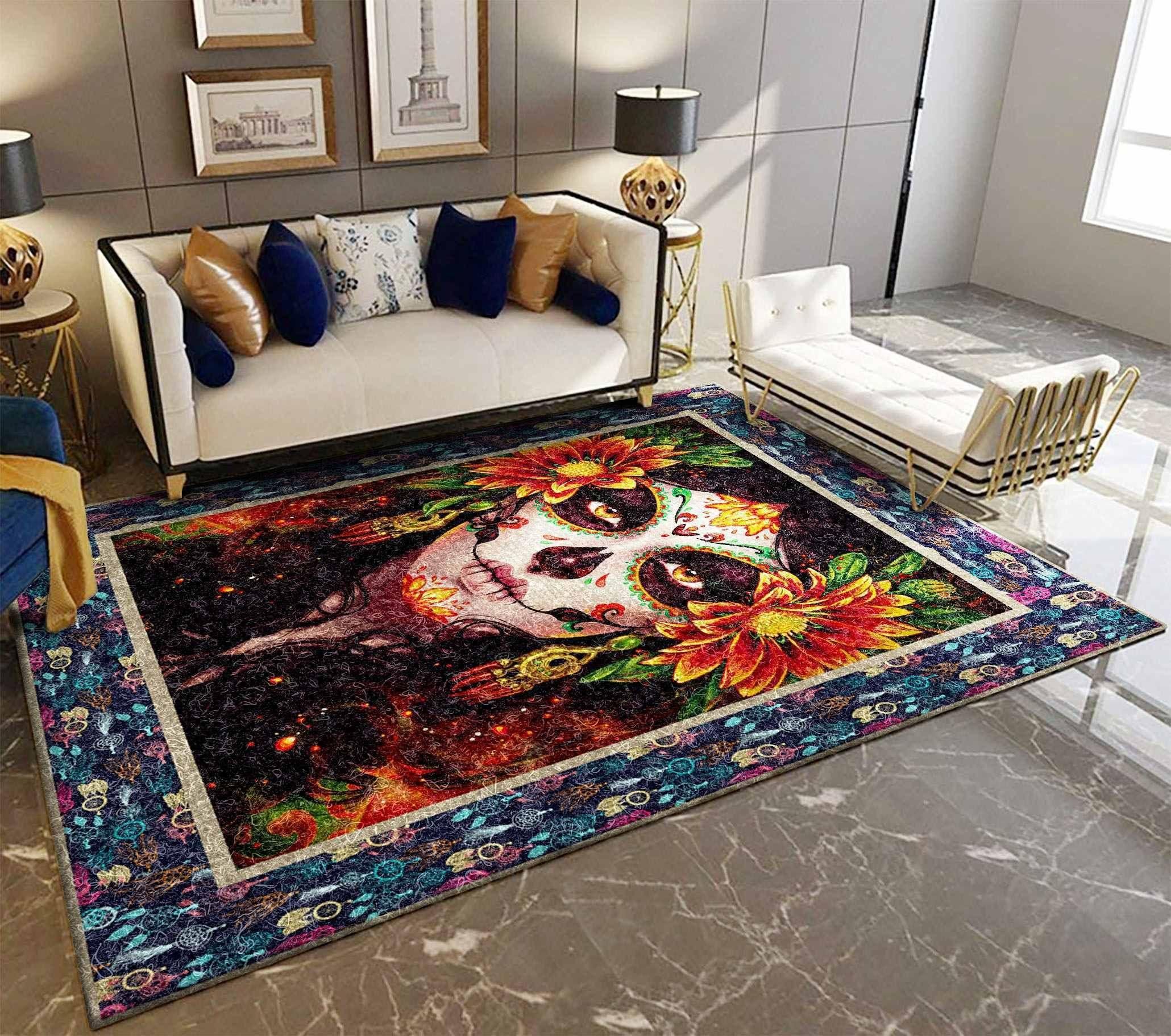 Skull Rug - Indoor Outdoor Rugs