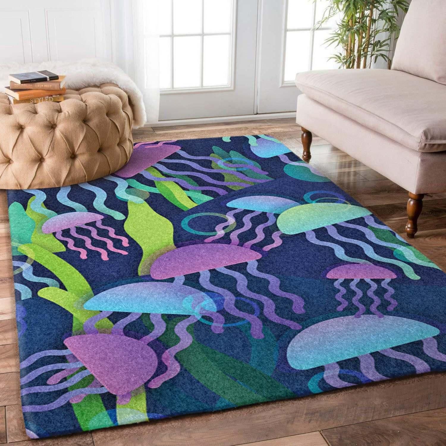 Jellyfish Rug - Indoor Outdoor Rugs