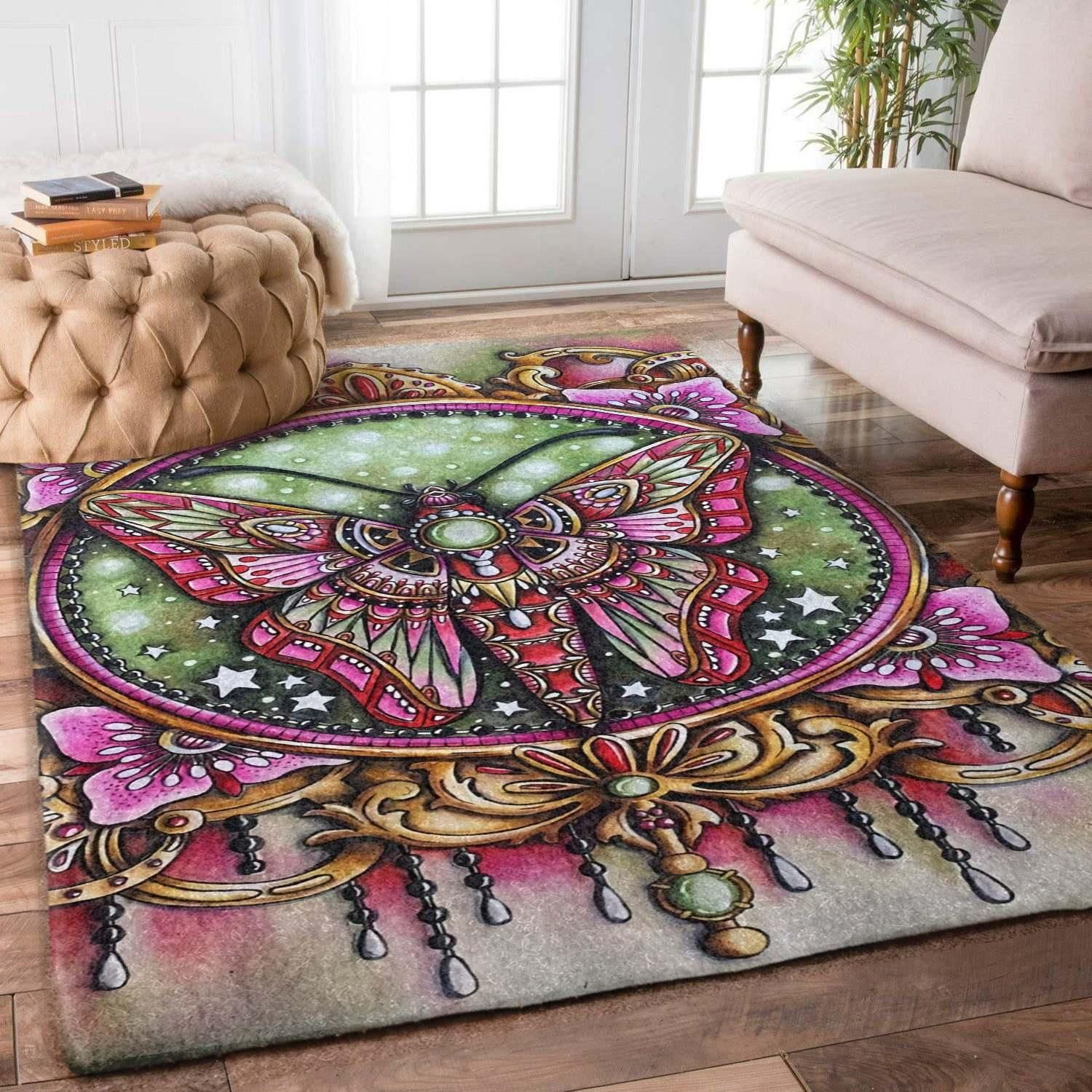 Butterfly Rug - Indoor Outdoor Rugs