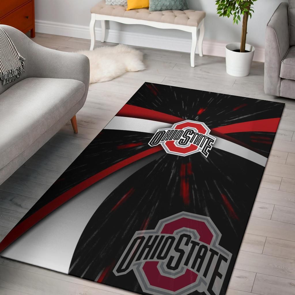 Ohio State Buckeyes Logo Area Rug - Indoor Outdoor Rugs