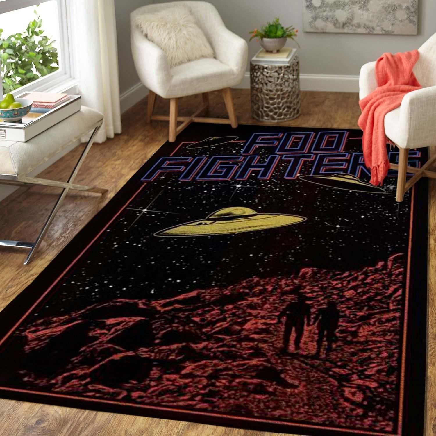 Foo Fighters Rug - Indoor Outdoor Rugs