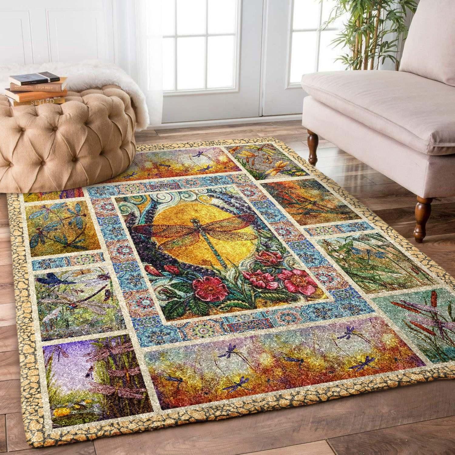 Dragonfly Rug - Indoor Outdoor Rugs