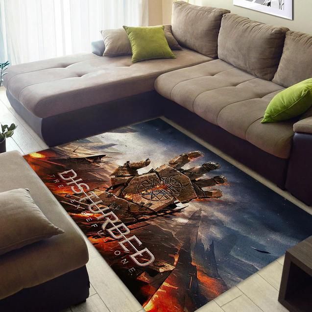 Disturbed The Vengeful One Area Rug - Indoor Outdoor Rugs