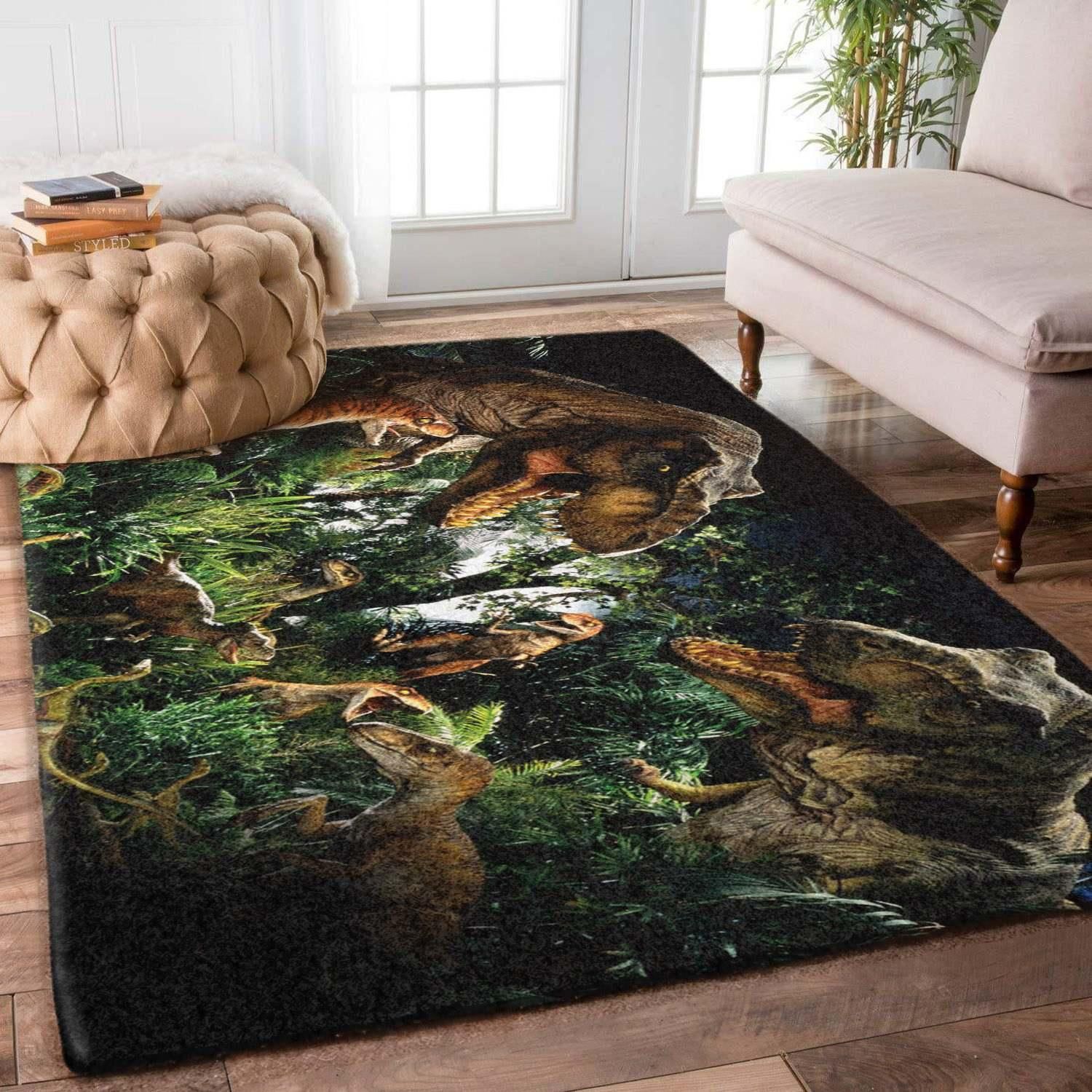 Dinosaurs Rug - Indoor Outdoor Rugs