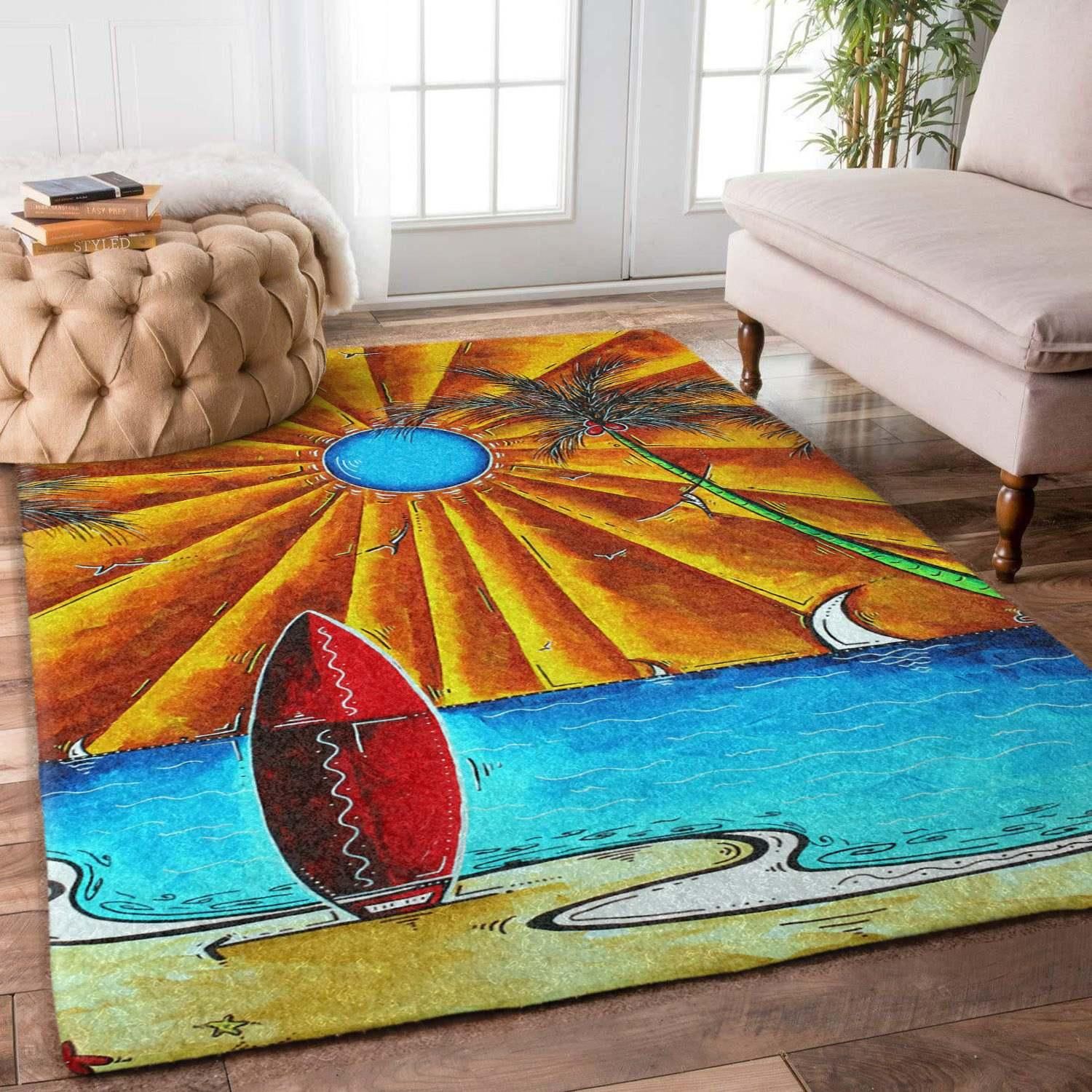 Surfing Rug - Indoor Outdoor Rugs