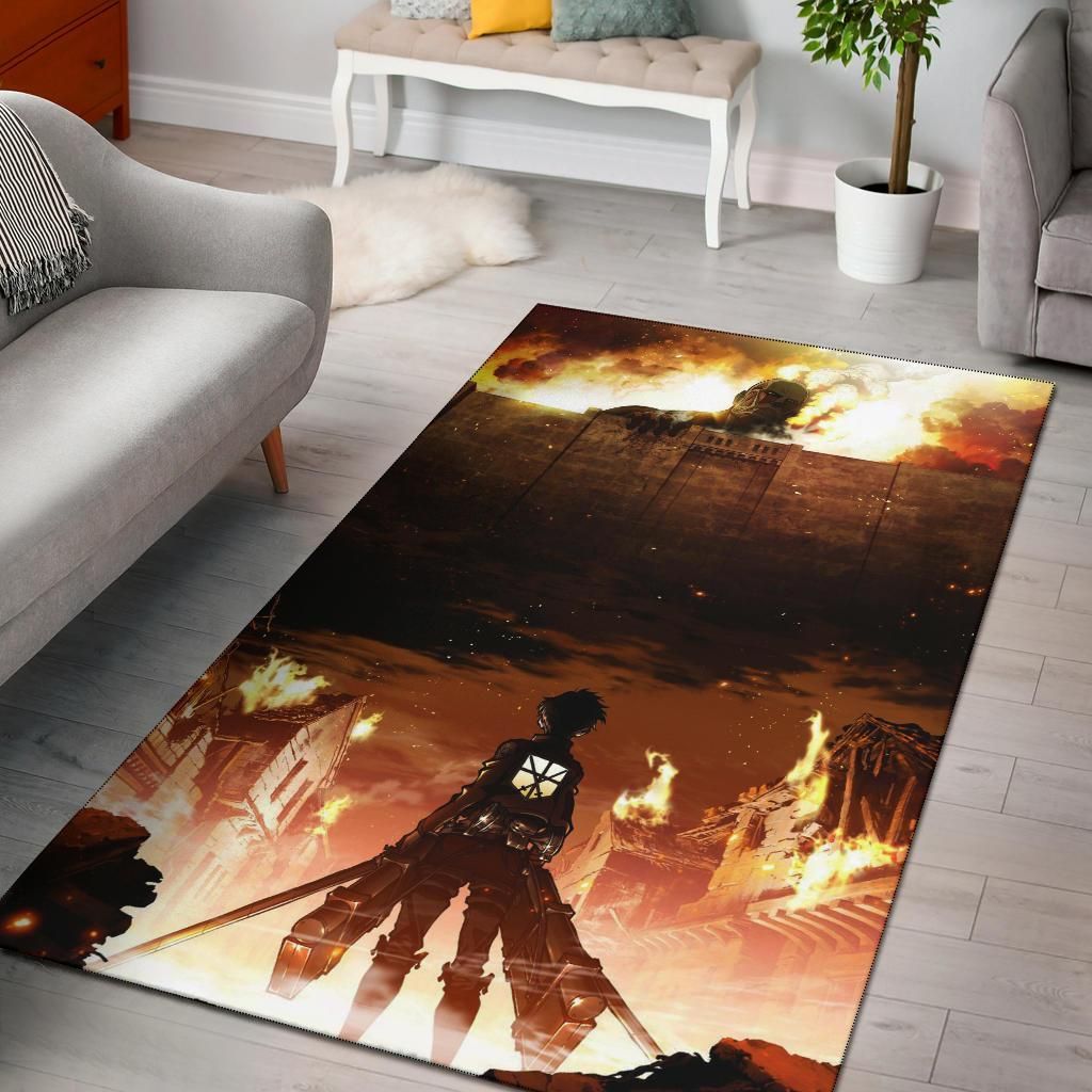 Attack On Titan Area Rug - Indoor Outdoor Rugs