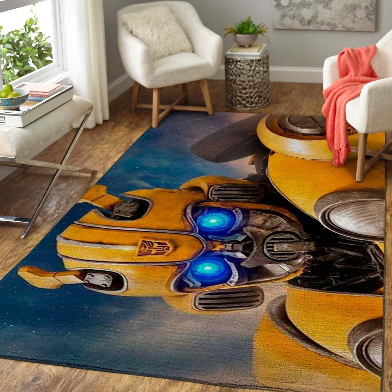 Transformer Movie Bumblebee Area Rug - Indoor Outdoor Rugs