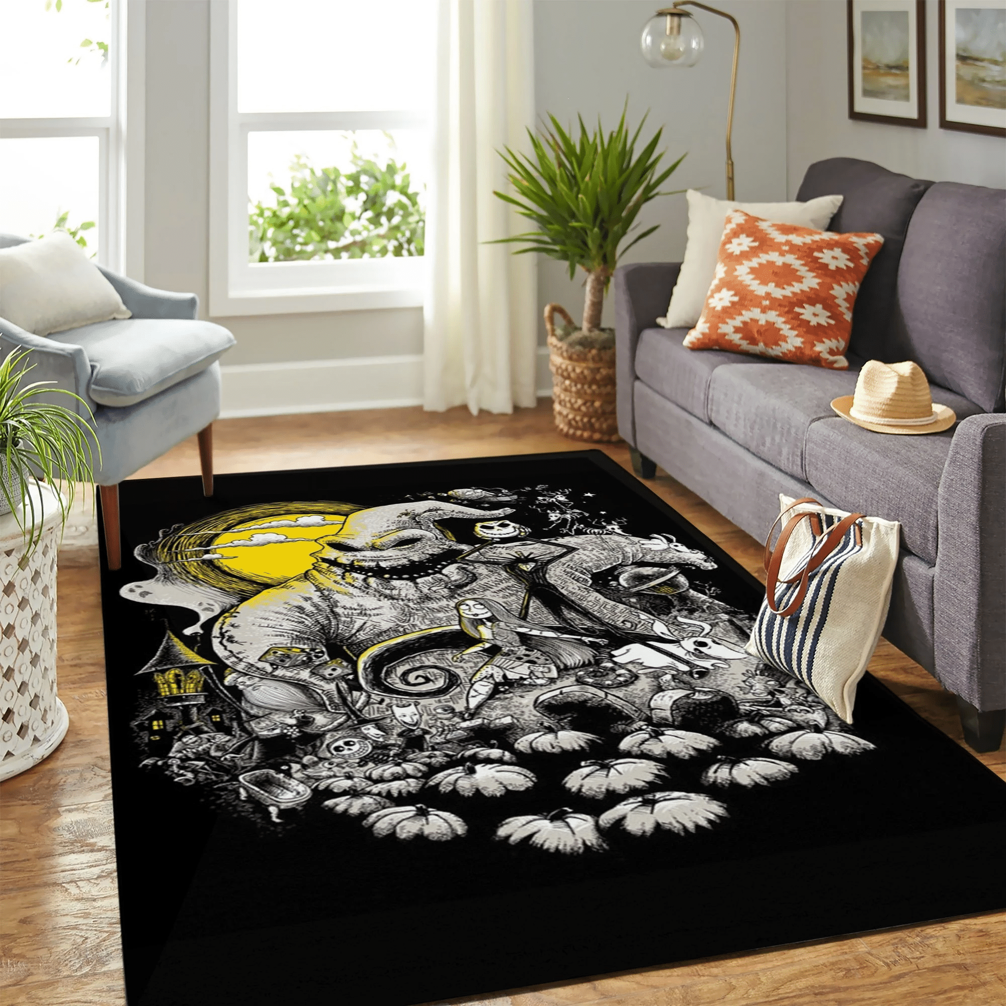 Nightmare Before Christmas Carpet Rug - Indoor Outdoor Rugs