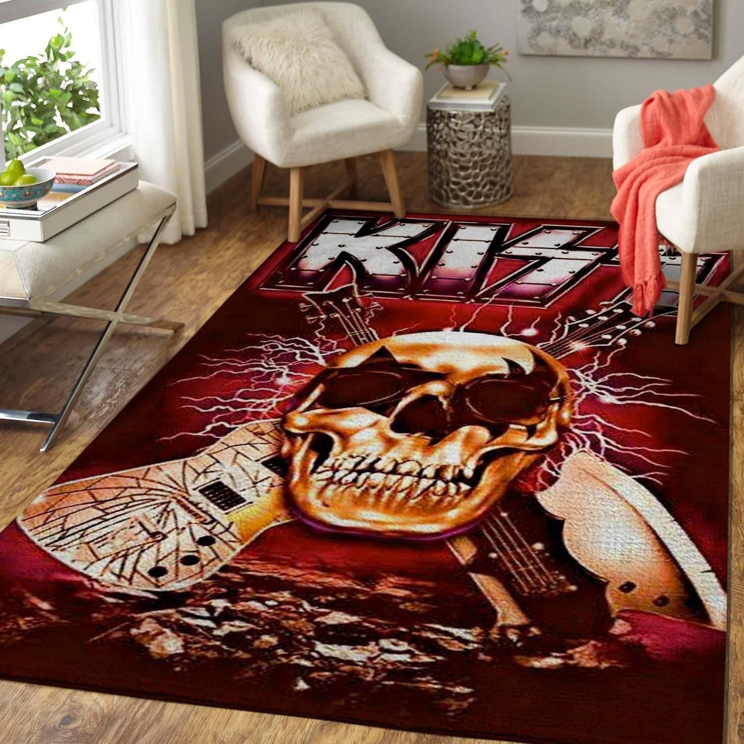 Kiss Rock Band Rug - Indoor Outdoor Rugs