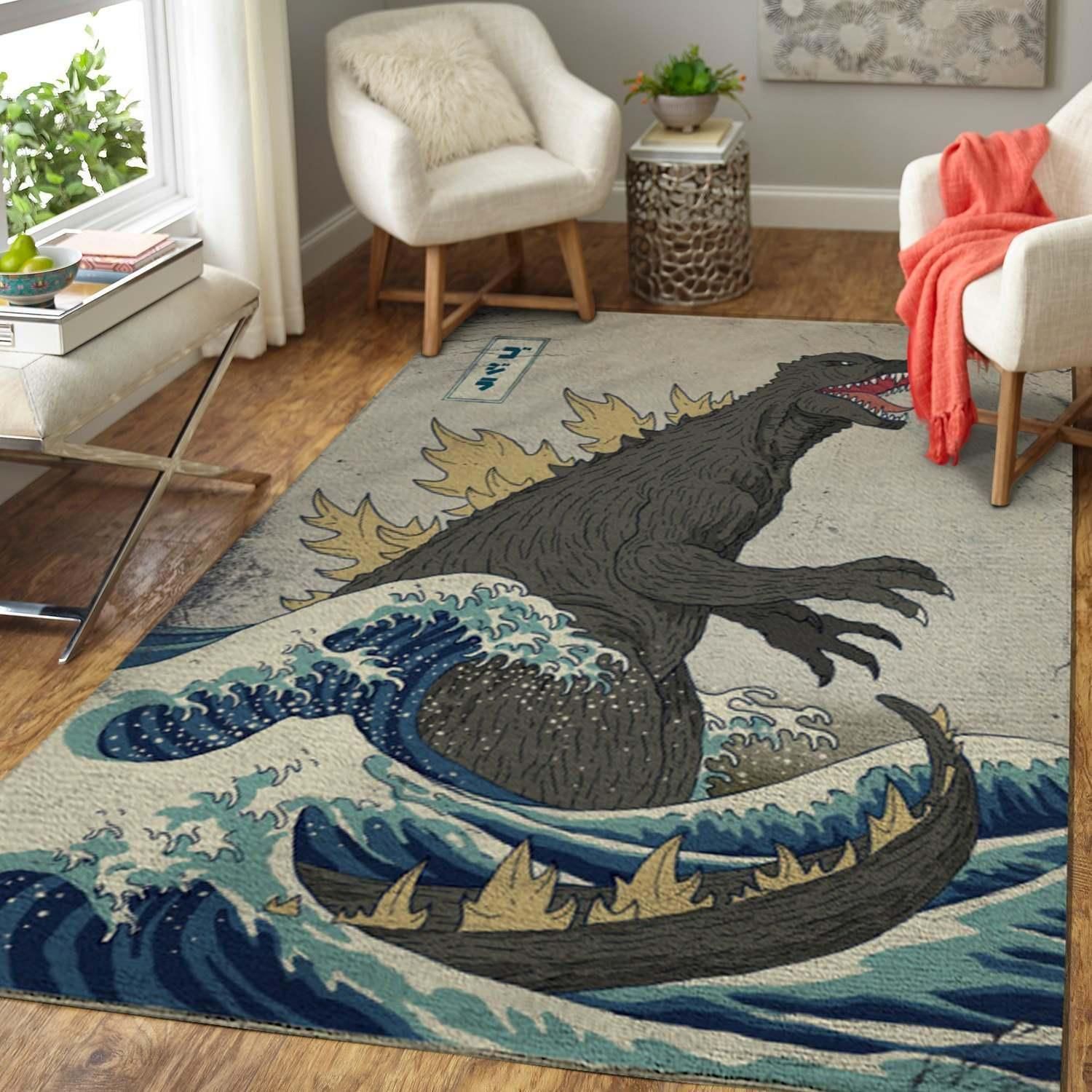 Godzilla Area Rug - Indoor Outdoor Rugs