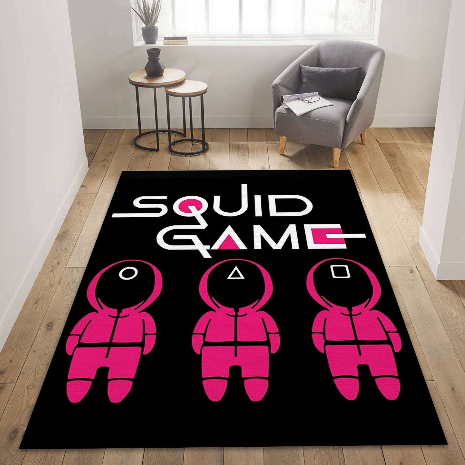 Squid Game Area Rug For Gift, Living Room Rug - Floor Decor - Indoor Outdoor Rugs