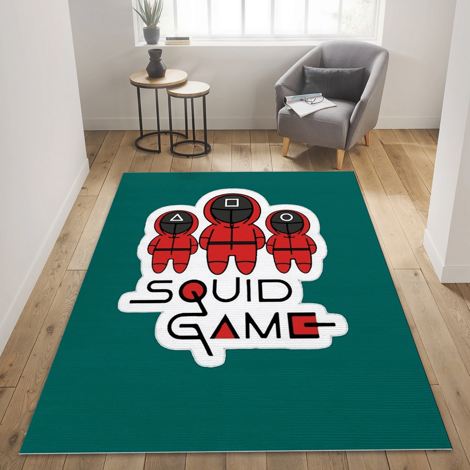 Squid Game 2 Movie Rug, Bedroom Rug - Home Decor Floor Decor - Indoor Outdoor Rugs