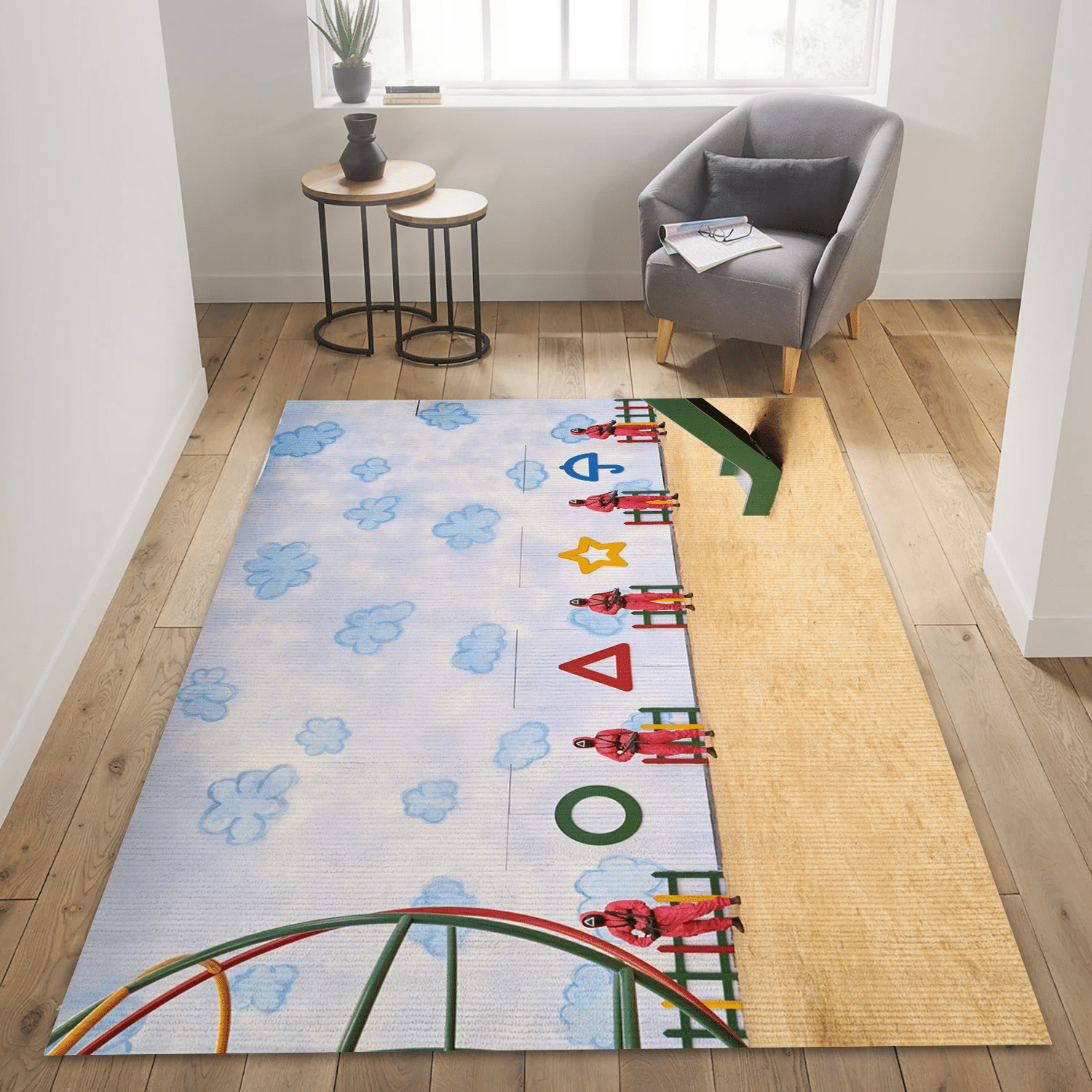 Squid Game Ver8 Area Rug, Living Room And Bed Room Rug - Home US Decor - Indoor Outdoor Rugs