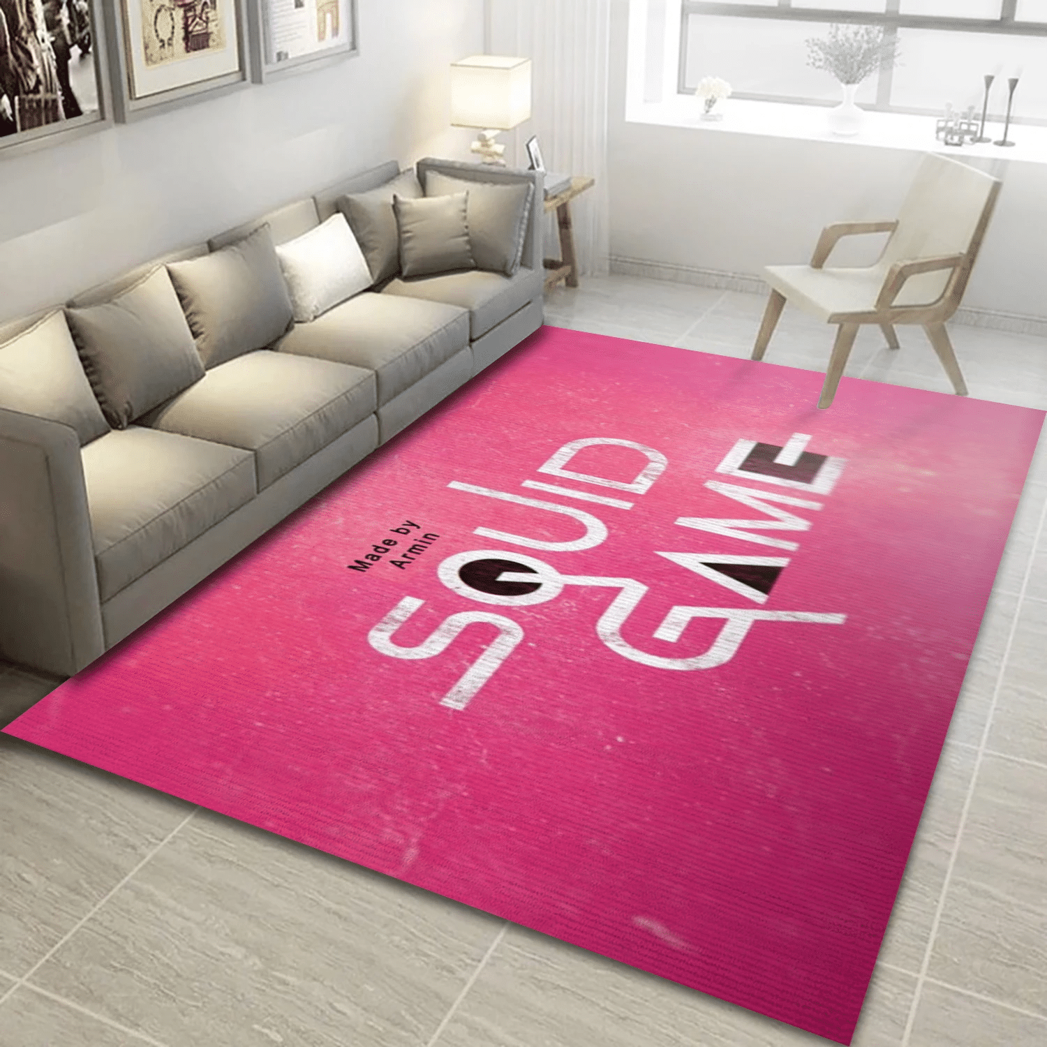 Squid Game Ver3 Rug, Bedroom Rug - Home US Decor - Indoor Outdoor Rugs