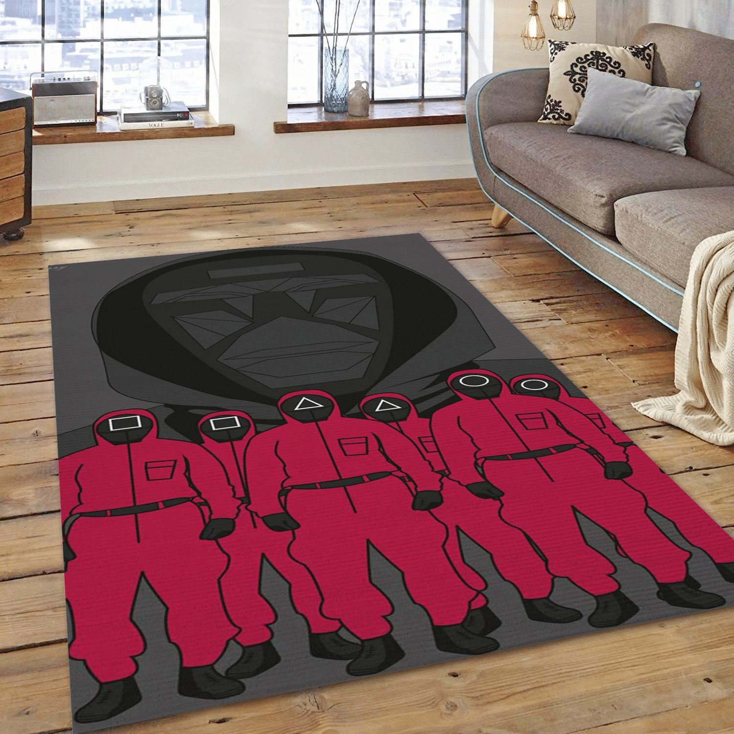 Squid Game Ver9 Movie Rug, Bedroom Rug - Home US Decor - Indoor Outdoor Rugs