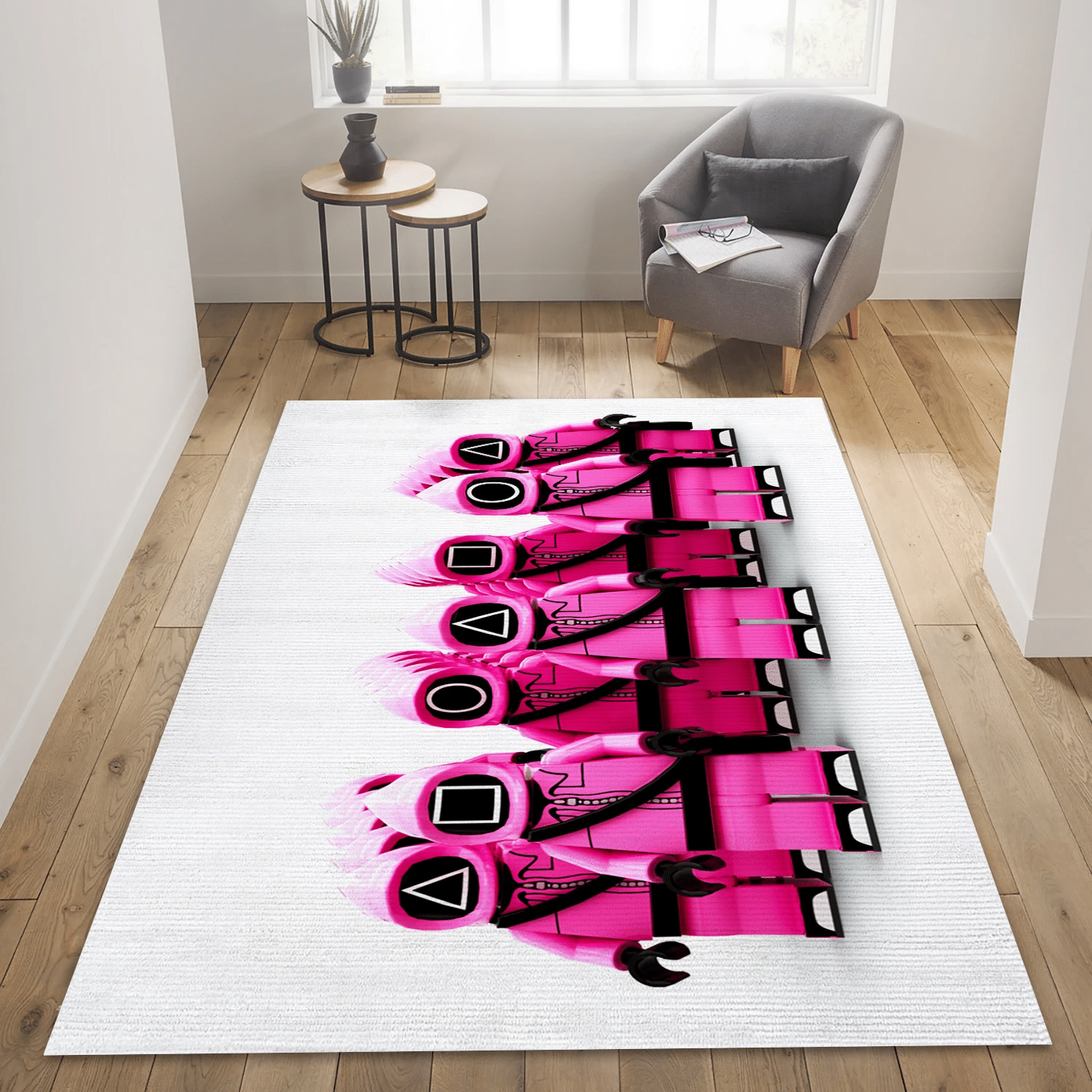 Squid Game Lego Movie Area Rug, Living Room Rug - Home Decor - Indoor Outdoor Rugs