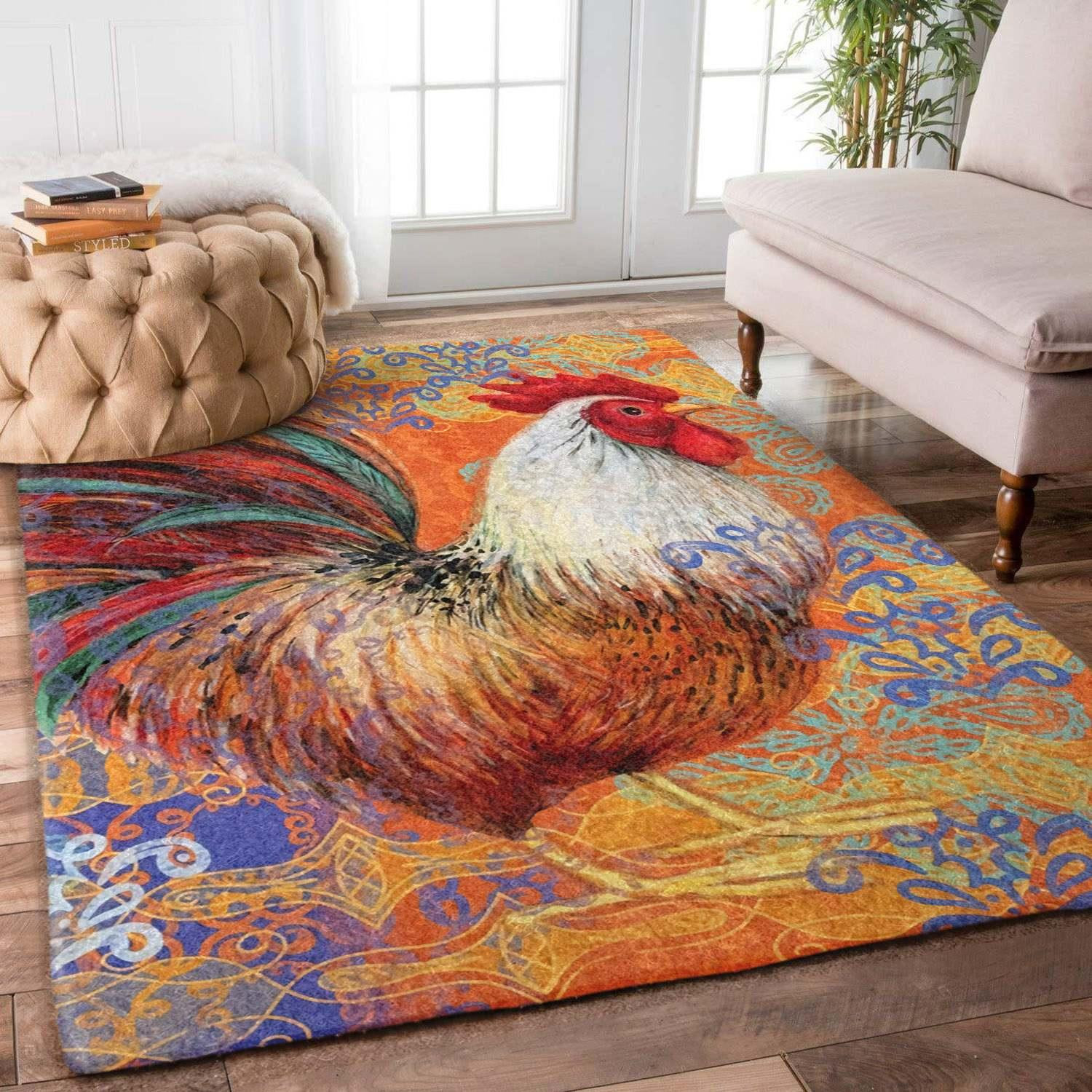 Chicken Rug Chrismas Gift - Indoor Outdoor Rugs