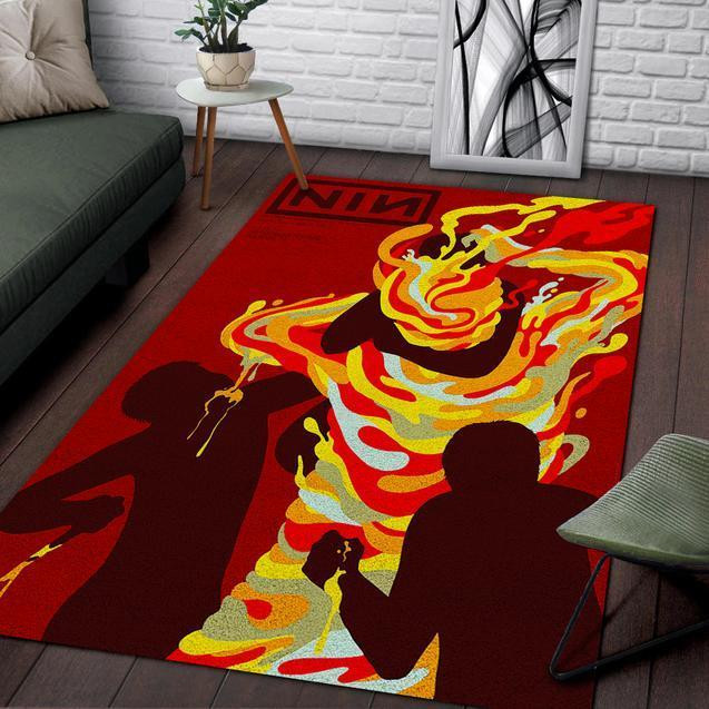 Nin Area Rug Chrismas Gift - Indoor Outdoor Rugs