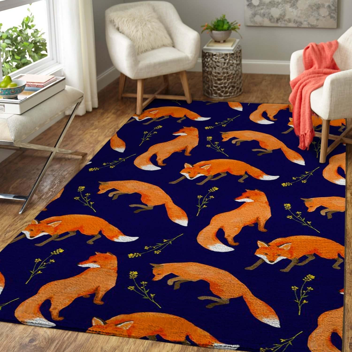 Fox Area Rug Chrismas Gift - Indoor Outdoor Rugs