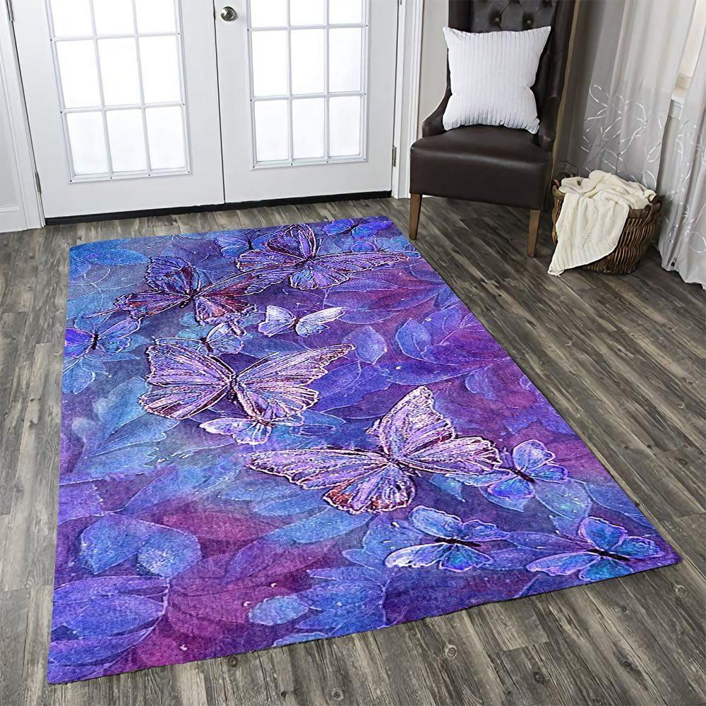 Butterfly Rug Chrismas Gift - Indoor Outdoor Rugs