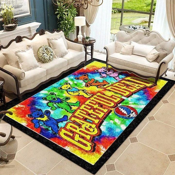 Music Fans Gift Grateful Dead Area Rug Chrismas Gift - Indoor Outdoor Rugs