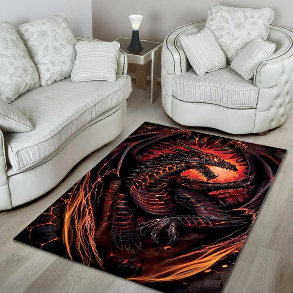 Dragon Area Rug Chrismas Gift - Indoor Outdoor Rugs