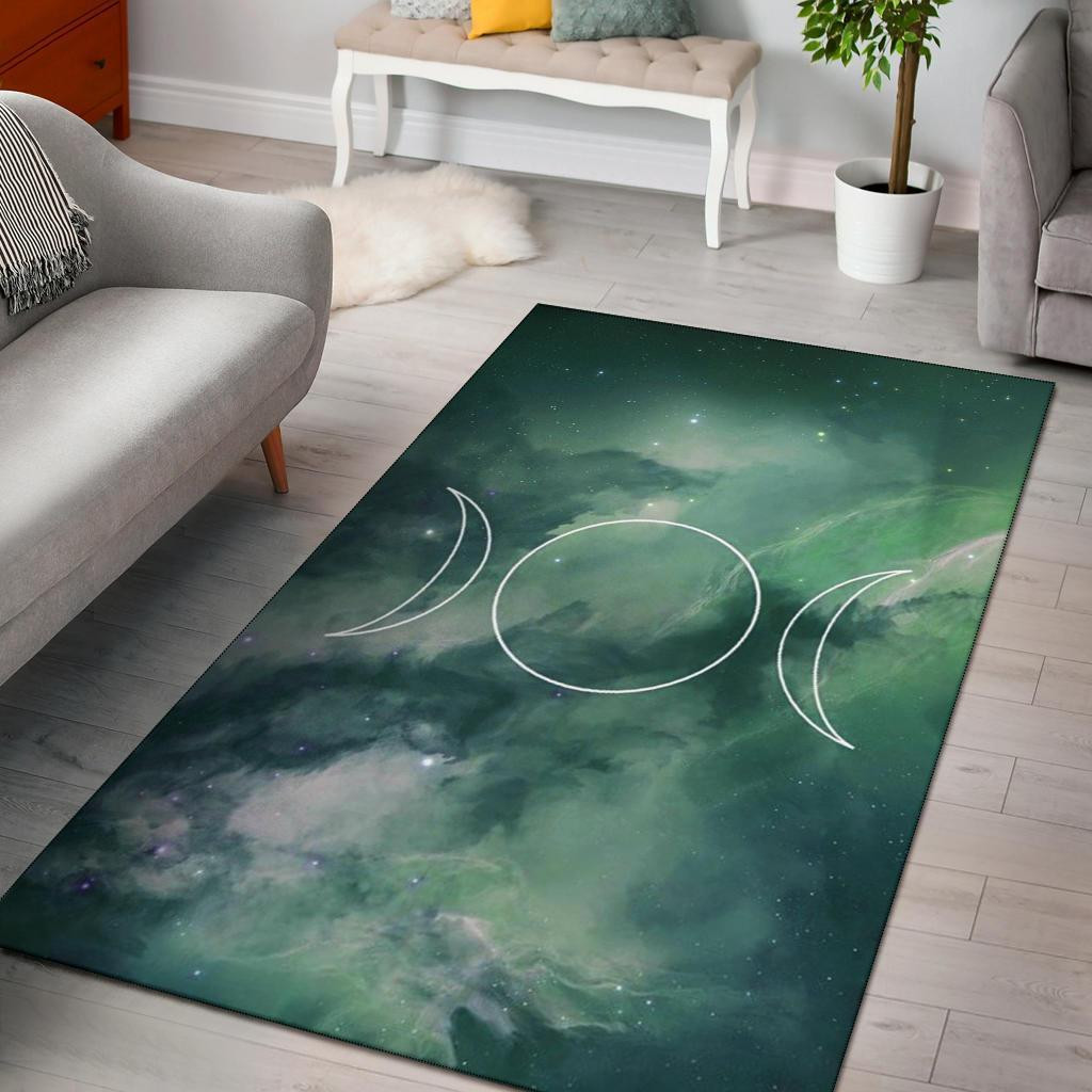 Triple Moon Area Rug Chrismas Gift - Indoor Outdoor Rugs