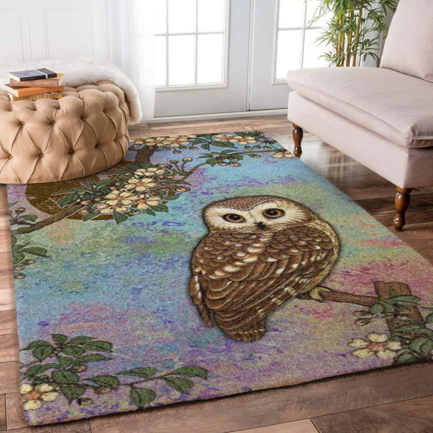 Owl Rug Chrismas Gift - Indoor Outdoor Rugs