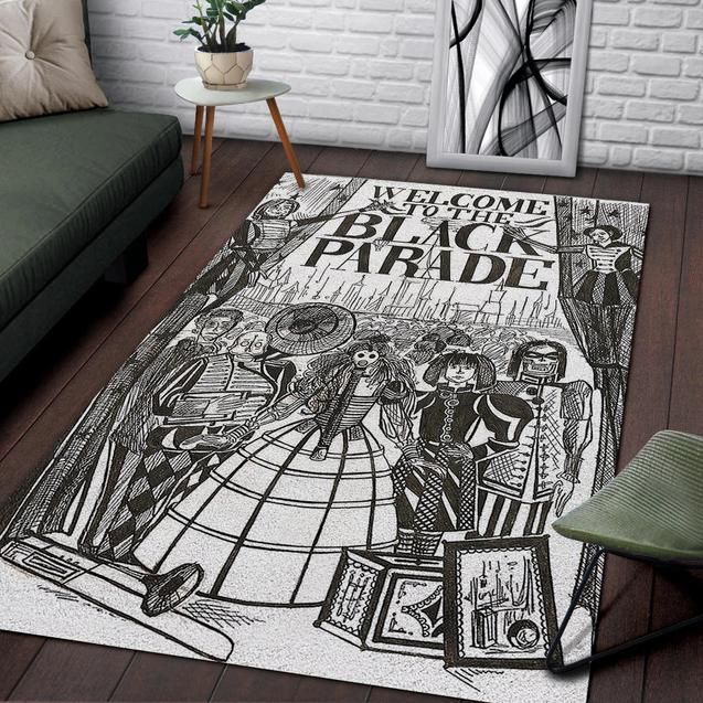 Welcome To The Black Parade Area Rug Chrismas Gift - Indoor Outdoor Rugs