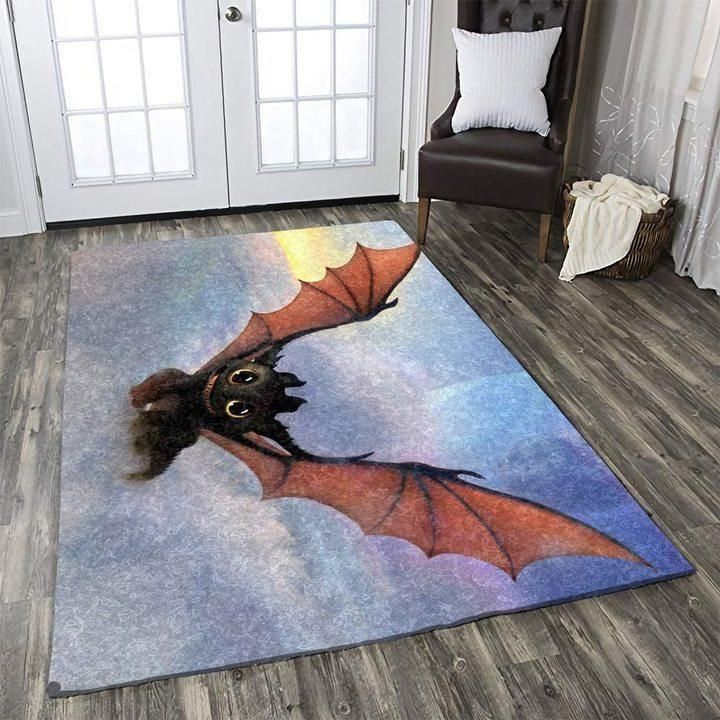 Cartoon Movie How To Train Your Dragon Area Rug Chrismas Gift - Indoor Outdoor Rugs