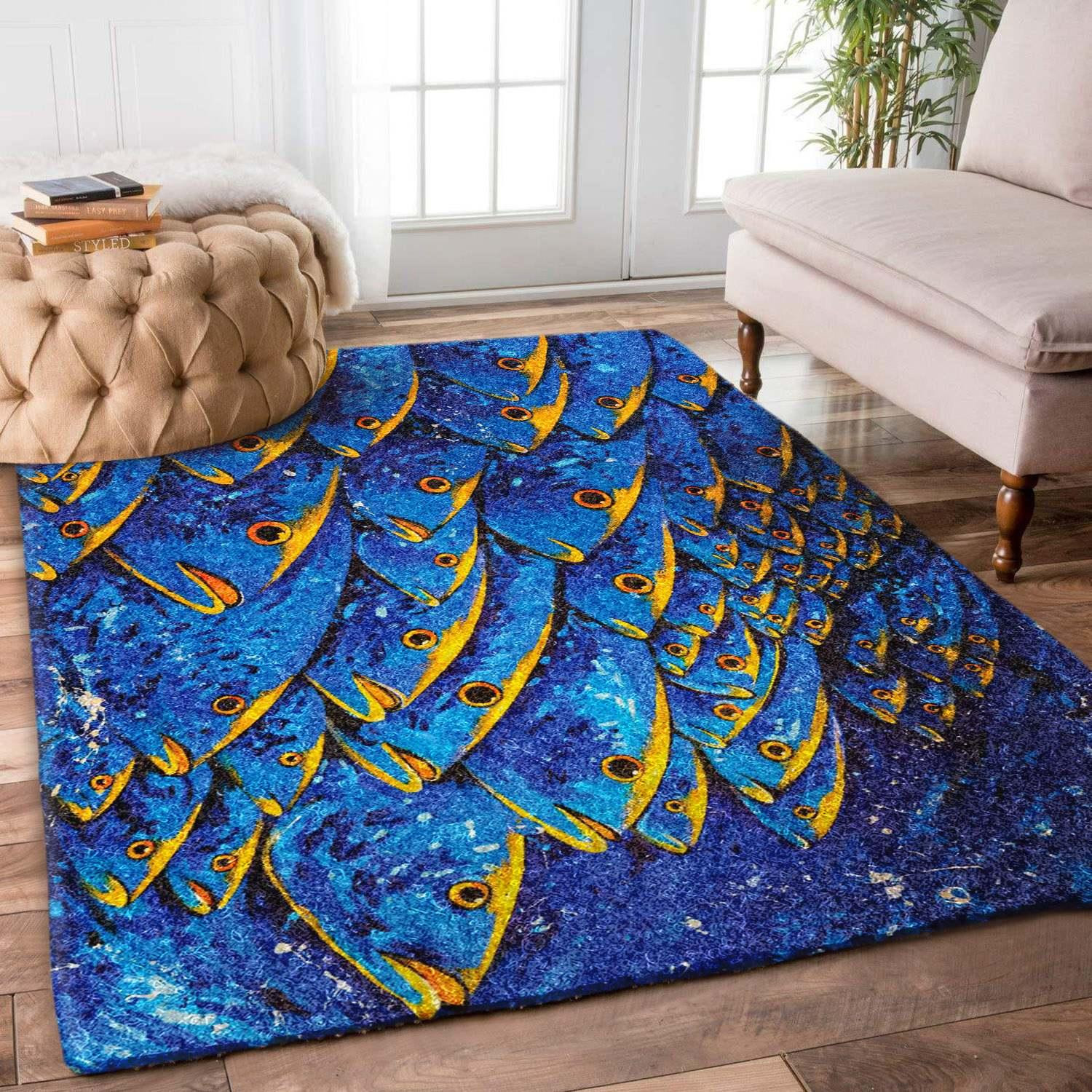 Fish Rug Chrismas Gift - Indoor Outdoor Rugs