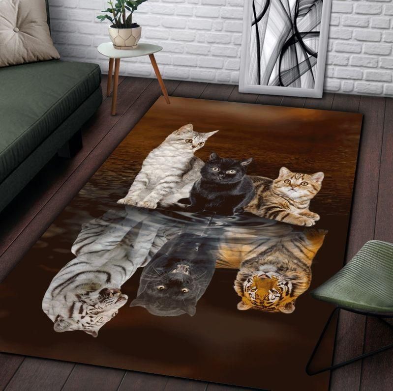 Cat Dreaming Rectangle Rug Chrismas Gift - Indoor Outdoor Rugs