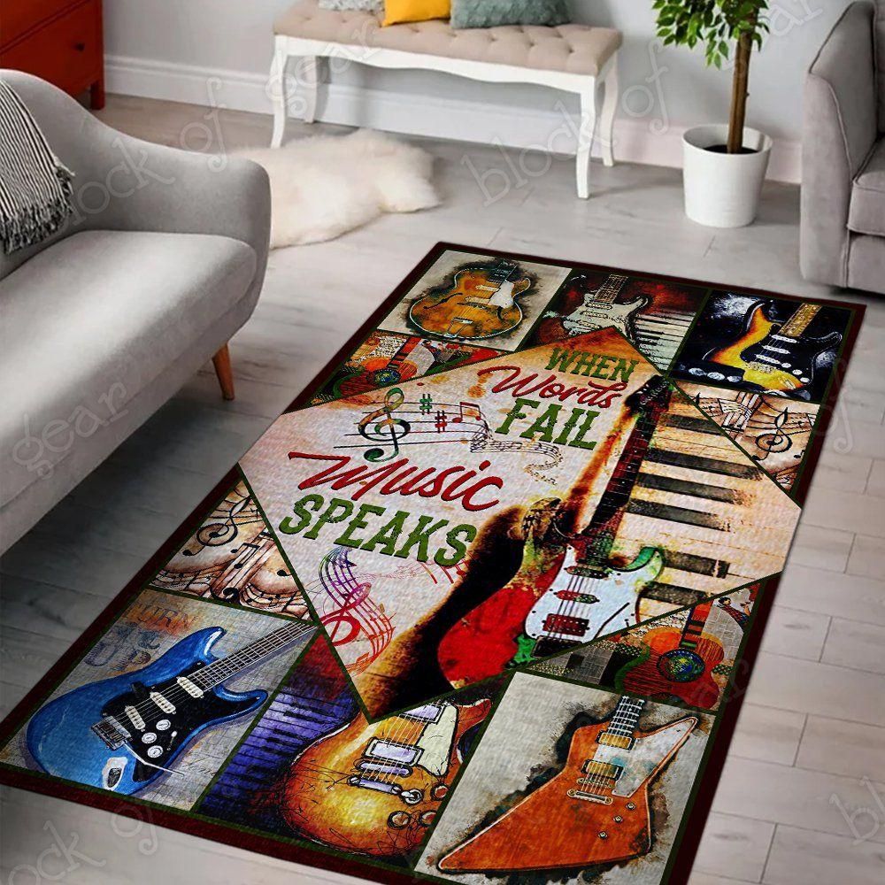 Guitar Rug Chrismas Gift - Indoor Outdoor Rugs