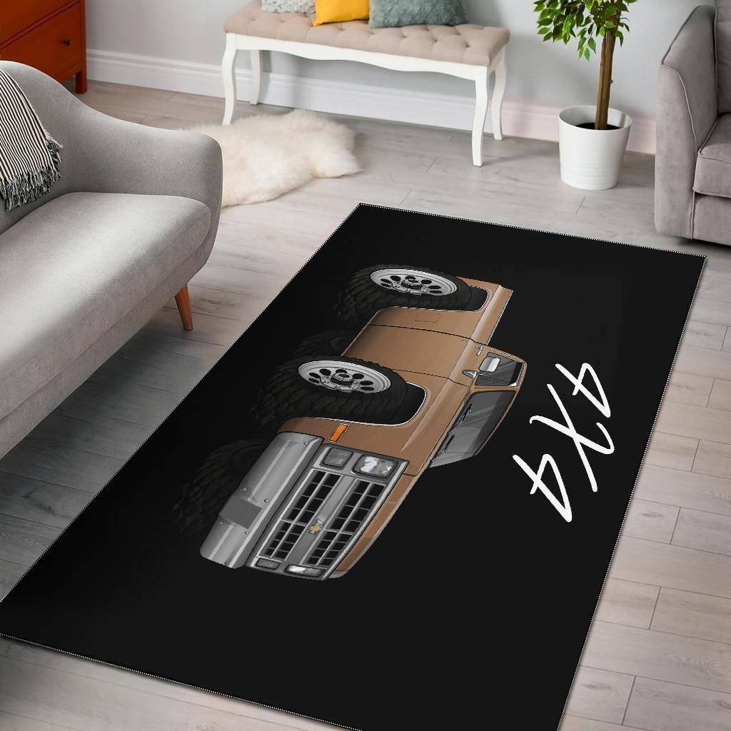 Chevy Truck Car Art Area Rug Chrismas Gift - Indoor Outdoor Rugs